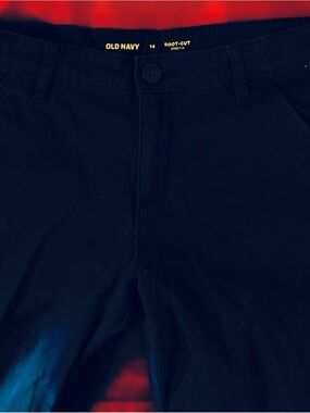 Old Navy Blue Boot-Cut Stretch Pants uniform